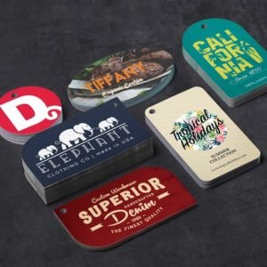 Die Cut Hang Tags Designing & Printing Services