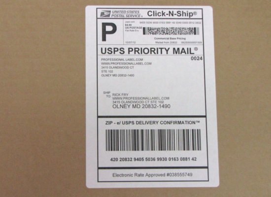 Shipping lable